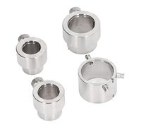 Jeanoko Base de Mouvement de Montre, Ensemble de Supports en Acier Inoxydable pour Réparer Les Mouvements, Kit de 4 Pièces pour Horlogers et Réparateurs, Couleur Argent