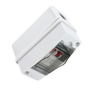 Jeanoko Boîte de Distribution Extérieure étanche à la Pluie, Disjoncteur de Puissance Durable pour Bâtiments Résidentiels, Bureaux, Matériau ABS Résistant à la Pluie IP65 (C20+C20)