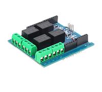 Jeanoko Carte de Commande de Module de Relais à 4 Canaux, Blindage en Résine de Haute qualité avec Indicateur intégré pour Projets électroniques, DC5V - 1 unité