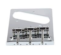 Jeanoko Chevalet de Guitare électrique avec Trou de Micro à Bobine Unique, Selle Durable à 3 Cordes pour un Réglage Précis, Accessoire Idéal pour Guitares, Structure Métallique, 1 unité