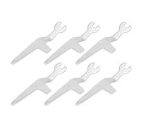 Jeanoko e Machine à Tricoter en Acier Inoxydable, Outils Solides de Petite Taille pour Pull, Accessoires de Machine à Tricoter 6 Pièces