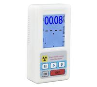 Jeanoko Compteur Geiger BR6 Lecture Facile Détecteur Radioactif Multifonctionnel Rayonnement Nucléaire Matériau électromagnétique ABS X 2 Piles AA