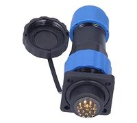 Jeanoko Connecteur D'alimentation étanche, Adaptateur Industriel, Prise Durable pour les Communications et L'électronique, 250V 5A (14 broches)