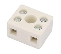Jeanoko Connecteur de Fil de Bornier en Céramique, 2 Positions, 5 Trous, Type de Vis pour Câbles D'alimentation, Prises Industrielles, 5 Pièces