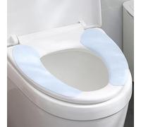 Jeanoko Coussin de Siège de Toilette Doux, Absorbant et Lavable pour la Maison, la Salle de Bain, Housse de Siège de Toilette en Velours Cristal pour Un Confort Chaleureux, Convient aux Grandes