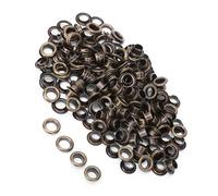 Jeanoko Craftsman - Rivets à œillets Métalliques en Laiton de 6mm, pour Sacs en Cuir, 100 Ensembles pour Scrapbooking, Accessoires Vestimentaires (Bronze)