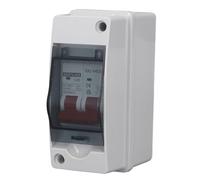 Jeanoko Disjoncteur Miniature 2P DC avec Couvercle Transparent pour Interrupteur de Déconnexion Solaire PV, Petit Disjoncteur 25 A pour Système de Panneaux Solaires PV Hors Réseau, Matériau Pa66