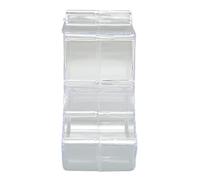 Jeanoko Distributeur Automatique de Nourriture pour Hamster, Distributeur Automatique Transparent de Grande capacité pour Petits Animaux en Acrylique 12.5x7x14cm