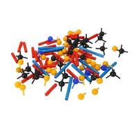 Jeanoko Ensemble de 1 Kit de Modèle de Structure Moléculaire, Incluez 92 Parties, Une Balle de Chimie Organique et Un Ensemble de Bâtons avec Boîte de Stockage pour l'enseignement du
