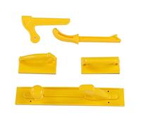 Jeanoko Ensemble de Blocs Poussoirs de sécurité pour le Travail du Bois pour Scie à Table, 5 Outils Jaunes Durables pour un Traitement Sûr des Matériaux et une Utilisation Facile, Applicable pour