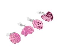 Jeanoko Ensemble de Bobines D'insigne D'allaitement Rétractables, Mignon, pour Infirmière, Médecin, étudiant, Cerveau, Cœur, Poumon, Clips de Support D'identification pour L'obtention du Diplôme, 4