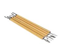 Jeanoko Ensemble de Calligraphie avec Stylo à Tremper en Bambou, 5 Pièces, Kit de Dessin Vintage pour Artistes et Enseignants, Boîte Cadeau (Jeu de plumes pour lignes parallèles)