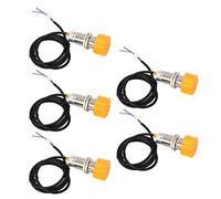 Jeanoko Ensemble de Capteurs de Détection PNP étanches, Interrupteur de proximité, pour Utilisation Intérieure/extérieure, ABS 5 Pièces pour Plusieurs Champs