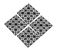 Jeanoko Ensemble de Carreaux de Drainage en Plastique Emboîtables pour Terrasse Extérieure, Structure Fiable, Kit de 45 Pièces pour Une Large Couverture, fabriqué en Matériau PP de qualité