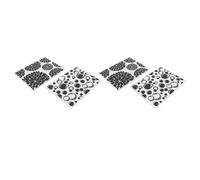 Jeanoko Ensemble de Dossiers de Gaufrage au Design Unique, pour Invitations et Scrapbooking, 4 Modèles en Plastique pour Texture Convexe Concave