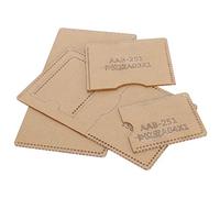 Jeanoko Ensemble de Modèles en Acrylique pour L'artisanat du Cuir, Moule de Portefeuille Durable Fait à la Main pour les Projets de Bricolage, 4 Pièces, Matériau Acrylique Transparent