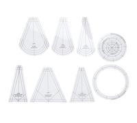 Jeanoko Ensemble de Règles de Quilting, 10 Pièces, Modèles Durables en Acrylique Transparent pour L'artisanat de Couture à Usage Domestique