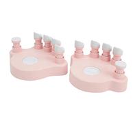 Jeanoko Ensemble D'exercices pour Doigts de Piano, Correcteur de Main à Bouton Confort pour L'entraînement en Force et le Mouvement des Doigts, Idéal pour les Amateurs, ABS + Silicone, 2 Paquets