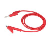 Jeanoko Fils de Test Câble de Fiche Banane de Remplacement pour Batteries de Camions de Voiture, Pince Portable et Légère pour Tests électriques 20A 3000V pour Véhicules (Rouge)