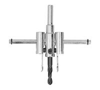 Jeanoko Foret à Bois Réglable, Outils de Bricolage pour le Travail du Bois, Coupe Ronde, Couteaux en Carbure HM, Adaptés au contreplaqué, au Plastique, à L'acrylique, 2 Têtes de Coupe pour des