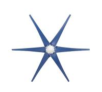 Jeanoko Générateur de Vent à Courant Alternatif 800W Petites éoliennes pour Patio Maison Mobile Chargeant Un Générateur à 6 Pales (Bleu #18)