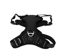 Jeanoko Harnais de Poitrine de Sport pour Animaux de Compagnie Réfléchissant Réglable pour Chien de Taille Moyenne - Harnais en Tissu Oxford Respirant et Non Déchirable pour la Course, la Randonnée