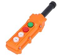 Jeanoko Interrupteur à Bouton-poussoir de Grue, Télécommande Portable Efficace et étanche à la Pluie pour Palans électriques, Coque ABS, pour Contrôleur Suspendu de Levage