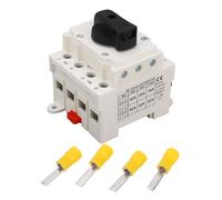 Jeanoko Interrupteur de Déconnexion Solaire, Contrôleur de Commutateur D'isolateur PV 4P DC 1000 V 32 A pour Extérieur avec Ignifuge, Fente de Rail de 35 Mm pour Onduleur de Panneau