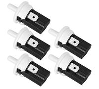 Jeanoko Interrupteur D'éclairage de Porte de Réfrigérateur Durable 3A 250V AC pour une Installation Facile, 5 Pièces en Plastique pour Portes de Réfrigérateur à Fente