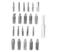 Jeanoko Jeu D'extracteurs de Vis 22 Pièces, Kit D'outils de Filetage à Gauche en Acier Rapide pour Enlever les Vis Endommagées, les Boulons, les Accessoires de Quincaillerie