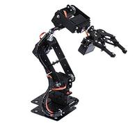Jeanoko Kit de Bras Mécanique de Robot 6DOF, Kit de Griffes de Serrage Robotisées avec 6 Servomoteurs pour L'enseignement Universitaire, la Production de Bricolage