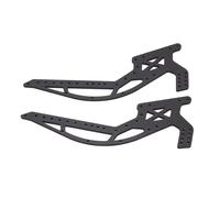 Jeanoko Kit de Châssis RC Crawler, Cadre Robuste en Fibre de Carbone pour des Performances Améliorées et Une capacité d'escalade en 1/10 RC Crawler, Noir, 1 unité