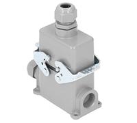 Jeanoko Kit de Fiches Industrielles Rectangulaires en Alliage D'aluminium moulé, Connecteur étanche Robuste pour Grands équipements Mécaniques, 1-2,5 mm², 1 Connecteur et 2 Fiches