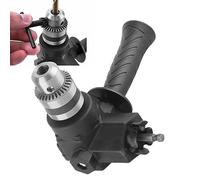 Jeanoko Kit de Fixation de Perceuse à Angle Droit, Accessoire D'extension Robuste à 90 Degrés pour les Espaces Restreints et les Zones Difficiles D'accès, Noir