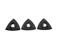 Jeanoko Kit de Tampon de Ponçage Oscillant Multi-Outils Triangulaire Efficace à Dégagement Rapide pour le Fret du Port de Chicago, 3 Outils de Meulage en Acier Inoxydable ABS pour Coin, Tampon de