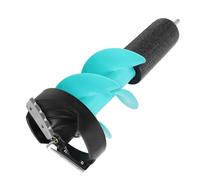 Jeanoko Kit de Tarière à Glace électrique, Lames Incisives, Perceuse à Glace Résistante aux Chocs pour la Pêche D'urgence, Alliage D'aluminium 6 Pouces, Fourniture Extérieure D'hiver