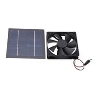 Jeanoko Kit de Ventilateur à Panneau Solaire Portable, Mini Ventilateur D'extraction étanche IP65 20W pour Maisons D'animaux et Poulaillers