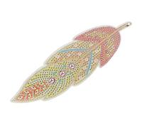 Jeanoko Marque-page en Strass Bricolage Artisanat pour Enfants avec Conception en Forme de Feuille Décorative HD, Parfait pour Offrir en Cadeau