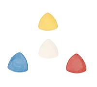 Jeanoko Marqueur de Tissu à Coudre Triangulaire, Craie Professionnelle, Crayon pour Marquer des Motifs à Usage Domestique, Bleu Rouge Jaune, 10 Pièces