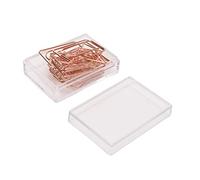 Jeanoko Mignons Trombones en Métal or Rose pour les Bureaux et les Maisons, Portables, Mini, Légers et Durables pour le des Documents, Adaptés à un Usage Quotidien (Enveloppe)