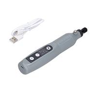 Jeanoko Mini Ensemble de Broyeur Portable avec Chargement USB, avec Lumière pour Graver, Polissage, Coupe, Nettoyage, Gris, DC3.7V, pour les Amateurs de Bricolage