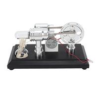 Jeanoko Modèle de Moteur Stirling, Jouet éducatif Exquis, Fabrication Soignée, pour Les Projets Scientifiques des Enfants, Kit en Acier Inoxydable avec LED Multicolores