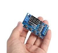 Jeanoko Module de Relais de Minuterie DC 5-36 V avec Affichage LED, Interrupteur de Retard de Cycle de Déclenchement pour Contrôler les Moteurs, Lumières, Pompes, Vannes 60 X 34 X 12