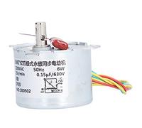 Jeanoko Moteur Synchrone 15 Tr/min Micro Moteur de Réduction de Vitesse pour Ouvre-fenêtres et Ouvre-portes AC220V Matériau en Cuivre 1 unité