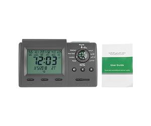 Jeanoko Numérique Automatique Islamique Azan Musulman Prière Réveil Horloge De Table Makkah Rappel De Musique LCD Affichage Température