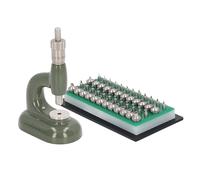 Jeanoko Outil de Réparation de Montres, Ensemble de Presse Efficace en Alliage D'aluminium avec 48 Matrices pour Ateliers de Réparation de Montres Professionnels et Professionnels Vert