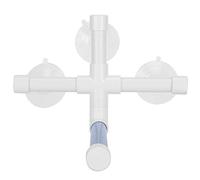 Jeanoko Perroquets à Tige Debout, Perchoir de Forme Ferme pour Douche d'oiseaux et Fournitures de Bain, Matériau PVC 9.84x8.66x6.30 Pouces, 2 Unités