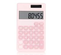 Jeanoko Petite Calculatrice, Calculatrice Scolaire à Gros Boutons Calculatrice de Poche à 8 Chiffres pour Le Bureau, la Maison(Rose)