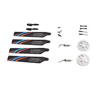 Jeanoko Pièces d'avion RC, Ensemble D'accessoires Professionnels pour Avion XK K127 - Comprend Un Rotor de Queue, des Pales et des Moteurs, Alliage D'aluminium/Plastique Durable - 12 Pièces