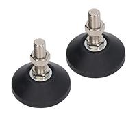 Jeanoko Pieds de Nivellement à Filetage Réglables, Robustes, Roulement de 150kg, Niveleur de Meubles Antidérapants, Ensemble de 2 Pièces pour Le Bureau et la Maison